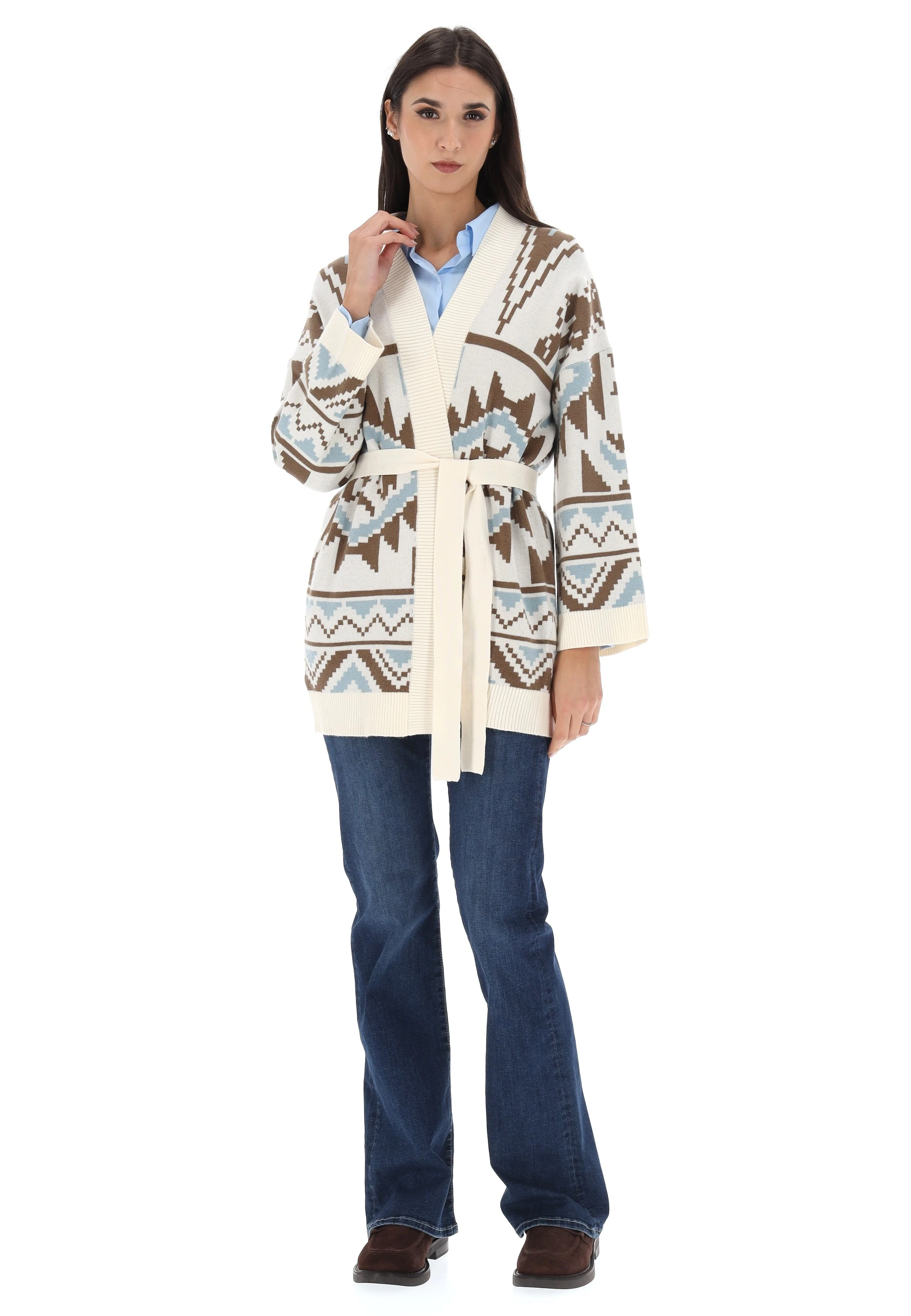 Cardigan etnico con fusciacca Only donna